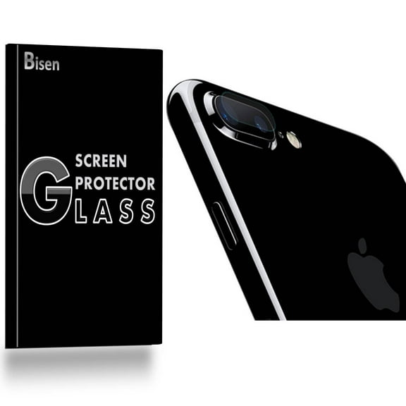 Back Camera Lens of iPhone 8 Plus (2016 Release) [3-Pack BISEN] Screen Protector Tempered Glass, 9H Hardness, Anti-Scratch, Anti-Shock, Bubble Free, Shatterproof