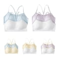 thumbnail image 4 of AJZIOJIRO 2 Pairs Kids Girls Seamless Stretch Bra Ultra Comfort Soft, Invisible Dig-Free Teen Bras with Removable Padding, 4 of 9