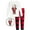 01/Santa Claus, variant on 2-Piece Cozy Pajamas for Little/Toddler Boys Girls Christmas Long Sleeves Soft PJs Set Kid 3T, Santa