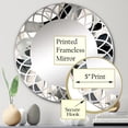 thumbnail image 3 of DESIGN ART Designart "Abstract Neutral XIII" Modern Geometric Wall Mirror 24in.x24in., 3 of 4