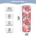 thumbnail image 2 of Plastic Vase 11.8 x 3.9 Inch Vase Transparent Non-Breakable Plastic Ornamental Culture Bottle Storage Jar Modern Family Wedding Decoration Red Rose, 2 of 6