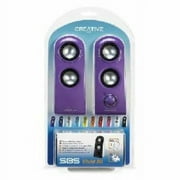 Creative 2.0 Speaker System, 4 W RMS, Purple