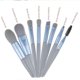 thumbnail image 3 of 8pcs Mini Makeup Brushes Set, Makeup Brush Kit for Blush, Eye Brushes for Blending, Shadow, Eyelash, Lip and Brow - Perfect Touch Up Makeup Kit (Blue), 3 of 4