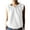 White, variant on Cotton Linen Plus Size Tank for Women Summer Ruffled Collar Drawstring Pleated Tops Casual Sleeveless Blouses