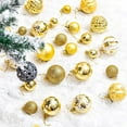 thumbnail image 5 of Hwkond Christmas Balls Decorations 101PCS Christmas Balls Ornaments Painted Christmas Tree Decorations,Plating Christmas Hanging Ball Shatterproof Sparkling Plastic Christmas Balls (Gold,1.18In), 5 of 7