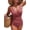 Blush Color, variant on Tummy Control Swimsuits for Women Slimming Bathing Suit Retro Ruched Push Up Vintage Padded Swimwear Red XL