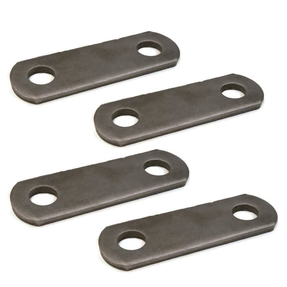 The ROP Shop (4) Trailer Leaf Spring Shackle Straps 9/16" Holes For Boat Trailer Axle 2-Hole