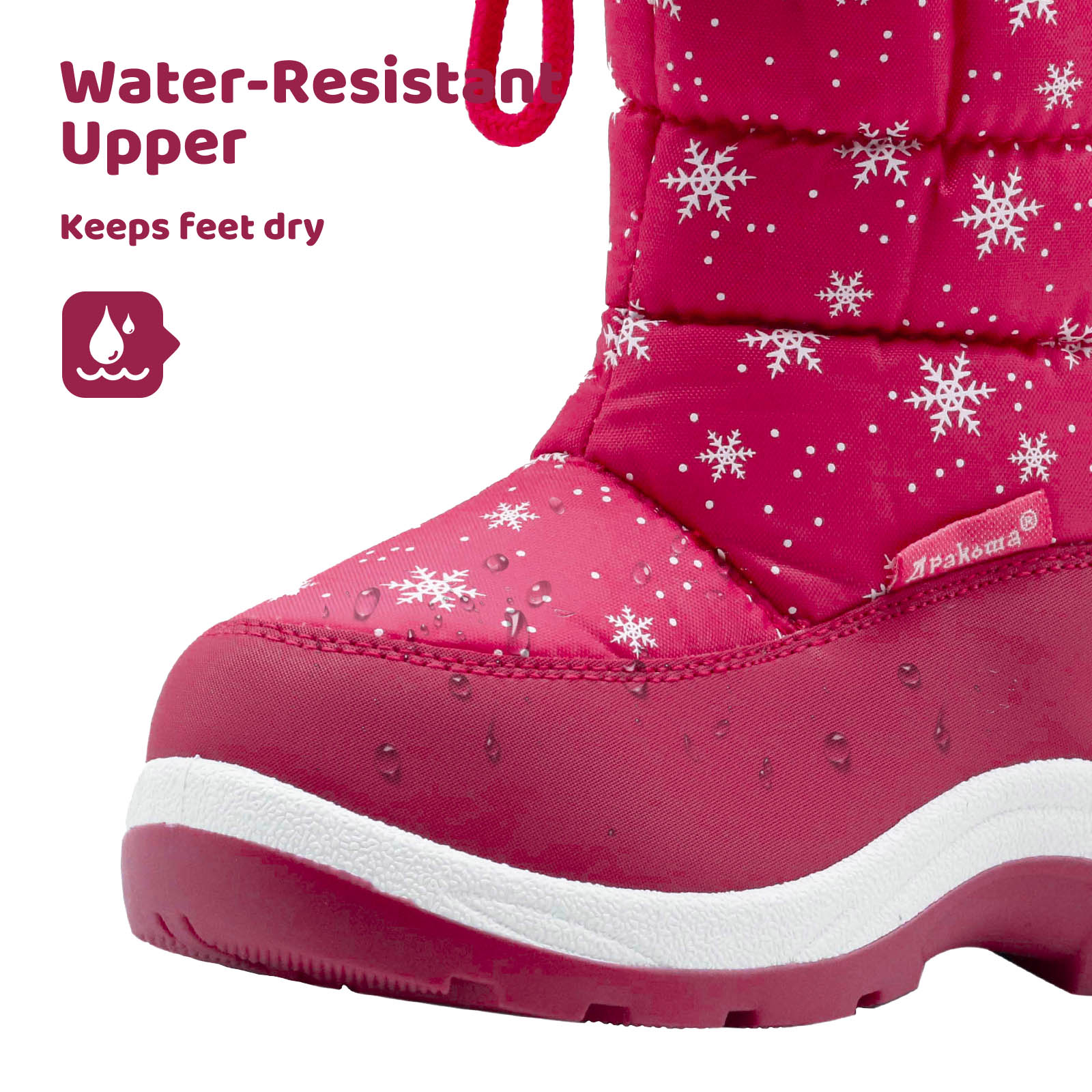 Apakowa Kids' Cold Weather Snow Boot photo 6