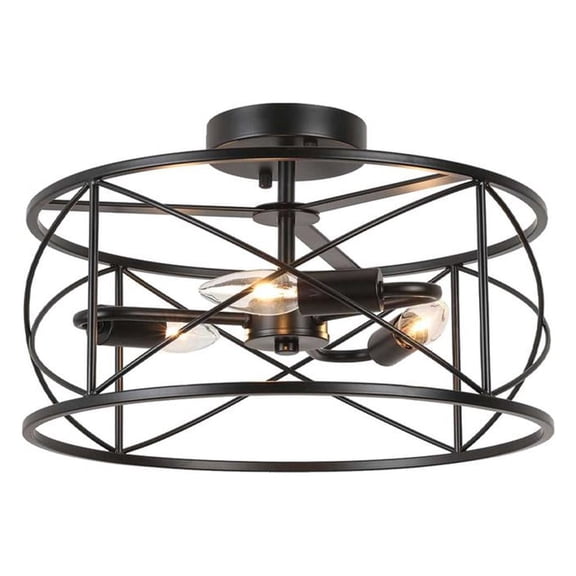 Dainolite 3LT Incandescent Flush Mount, MB