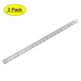 thumbnail image 1 of Unique Bargains Straight Ruler 500mm 20 Inch Metric Stainless Steel Measuring Ruler Tools with Hanging Hole 2pcs, 1 of 4