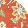 thumbnail image 2 of SAFAVIEH Blossom Mindy Floral Flowers Wool Area Rug, Rust/Multi, 6' x 6' Round, 2 of 4