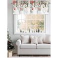 thumbnail image 5 of Valances for Windows Christmas Rod Pocket Cafe Window Treatments Valance Curtains for Kitchen Bathroom Laundry Basement Windows 42"x12", 5 of 9