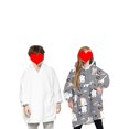 thumbnail image 4 of goowrom Couverture à Capuche Chaude en Laine d'Agneau avec Impression Numérique de Famille, 4 of 9
