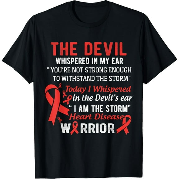 I am the Storm Heart Disease Warrior T-ShirtBrand clothing, men and women can wear, black, white, gifts.