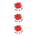 thumbnail image 3 of bedienty Paper Scraps Plastic Material Color Retention Confetti Scramble Assortment Shape Resistant for Valentine's Day Red15mm 3Set, 3 of 6