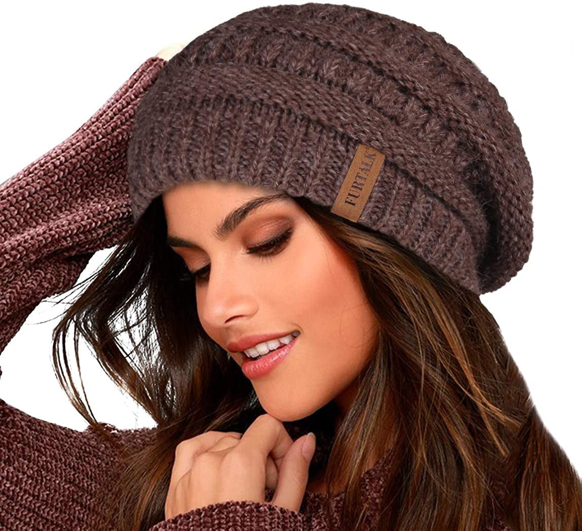FURTALK Knit Beanie Hats for Women Men 