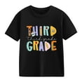 thumbnail image 4 of LNMQLPDBS Girls Shirts Toddler Girl Back to School Outfit Kindergarten Third Grade/Fourth Grade Short Sleeve T-Shirt First Day of School Tops Summer Clothes, 4 of 8