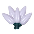 thumbnail image 2 of Vickerman 25 Warm White Ceramic C9 LED Light on Green 22AWG Wire, 25'., 2 of 2
