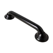 Decorative Shower Grab Bar - 12 Black Bathroom Grab Bars for Seniors - Non-Slip Bathroom and Household Handicap Safety Bar, Bathroom Bars for Elderly, Wall Handle Secure Grip, Home Care Accessories