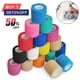 thumbnail image 2 of 1 rollo de vendaje médico de gasa de 2,5/5/10cm x 4,8 m, vendas elásticas transpirables autoadhesivas para fijación deportiva, dedo, muñeca y pierna Dengxun unisex, 2 of 2