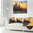 thumbnail image 2 of Designart Beautiful Sunset over the Clouds - Landscape Printed Throw Pillow - 16x16, 2 of 4