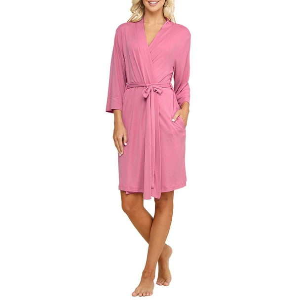 Doublju Women's Kimono Robe Sleepwear Pajama (Plus Size Available