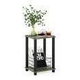 thumbnail image 5 of Furinno Simplistic End Table, Small, French Oak/Black, 5 of 6
