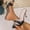 #0021-Black, variant on Women's Pointed Toe Mule Heels, Crisscross Strap Patent Leather Pumps, Open Toe Slingback Dress Shoes, Versatile Summer Evening Party Footwear Gift