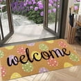 thumbnail image 2 of YingYouFu Easter Welcome Mat Outdoor, Rabbit Egg Coir Doormat for Front Entryway, Absorbent Non Slip Rug with Rubber Backing for Spring Porch Decoration, 2 of 6