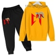 thumbnail image 3 of Sudadera con capucha y pantalones para niños de 3 a 13 años, moda de ocio para primavera y otoño, 2 piezas, 3 of 5