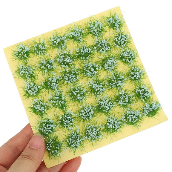 LEORX Blue Lightweight Plastic Fake Plant Tuft for Static Grass Model and Decor