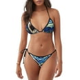thumbnail image 1 of Balery Vintage Starry Sky Shark Pijama Estampado Bikini de Dos Piezas para Mujer - Conjunto de Bikini Ajustable Sexy y Cómodo para Playa, 1 of 6