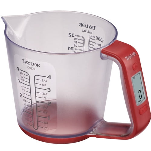 Taylor Digital Scale With Measuring Cup - Walmart.com - Walmart.com