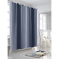 thumbnail image 3 of Fsddascl Navy Blue Ombre Shower Curtain Set - Long 72" x 84" Washable Bathtub Curtain with 12 Hooks, Grey Modern Art Farmhouse Waterproof Fabric Stall Shower Curtains for Bathroom/Bathtub Décor, 3 of 6