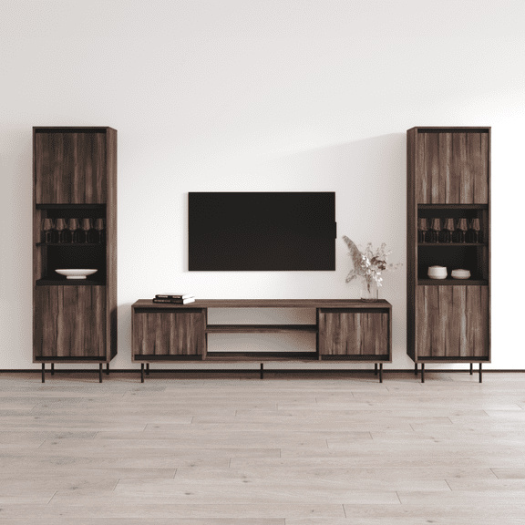 Swing 180TV-BK-BK Entertainment Center