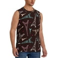 thumbnail image 2 of Daiia Eiffel Tower Printed Men's Tank Tops,Casual Soft Sleeveless Gym Muscle Shirts Bodybuilding Tee-Small, 2 of 8