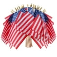 thumbnail image 4 of Gamexcel 4" x 6" Polyester Fabric Independence Day Outdoor Flag, Double-Sided, 50 Pack, 4 of 8