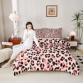 thumbnail image 4 of Castle Fairy Leopard Print Queen Comforter Set,Cheetah Print Bedding Comforter Set, 4 of 8