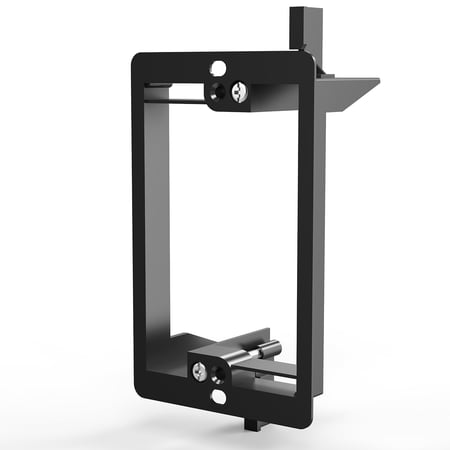 low voltage mounting bracket (1 gang) fosmon low voltage mounting bracket [mounting screws included] for telephone wires network cables hdmi coaxial & speaker cables