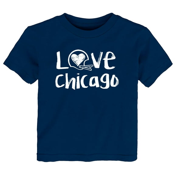 Future Tailgater Chalk Art Love Infant Toddler Youth T-Shirt for Chicago Fans
