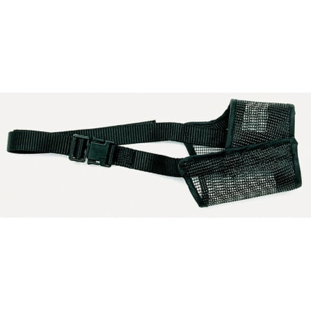 Coastal Pet Products Best Fit 01300 BLK06 Black Nylon Strap Adjustable Mesh Dog Muzzle, Size 6