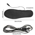 thumbnail image 3 of Nsxcdh USB Heated Insole Short Velvet 11x3in Black Cuttable 3 Temp Foot Warmer for Men Women Office Shoes Winter Home Winter Essentials Gift for the boys girls and parents, 3 of 9