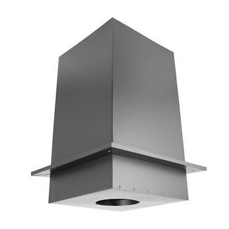 

ChicCrest 6DP-CS11 6 Galvanized Square Steel Ceiling Support Box and Trim Collar