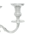 thumbnail image 6 of DecMode 5 Holder Silver Aluminum Metal Scroll Decorative Candelabra, 6 of 14