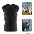 thumbnail image 2 of Padded Shirt Protective Gear for Baseball Football Rib Protector Pad Back Protector Basketball Padded Compression Shirt, 2 of 9