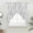 White Black, variant on Navy Blue Branches Swag Curtains for Kitchen/Bedroom/Living Room, Modern Abstract Art Forest Silhouettes Scalloped Curtains 63 Inch Long, Window Swag Topper Curtains Valances 2 Panels Set 36"x63"