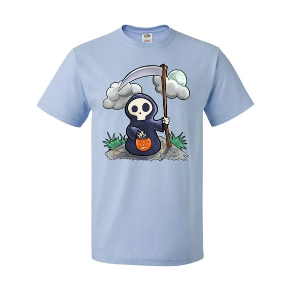 Inktastic Halloween Trick or Treating Cute Grim Reaper T-Shirt