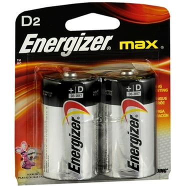 Energizer MAX Alkaline Batteries D 2 Each (Pack of 6)