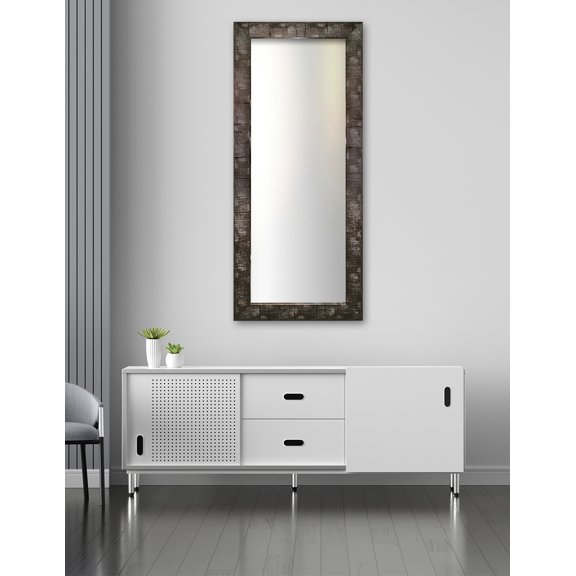 Espejo decorativo de pared cuerpo entero color plata vintage Dii Frame Plata Atemporal