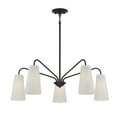 thumbnail image 3 of Edgewood 5-Light Chandelier in Matte Black, 3 of 6